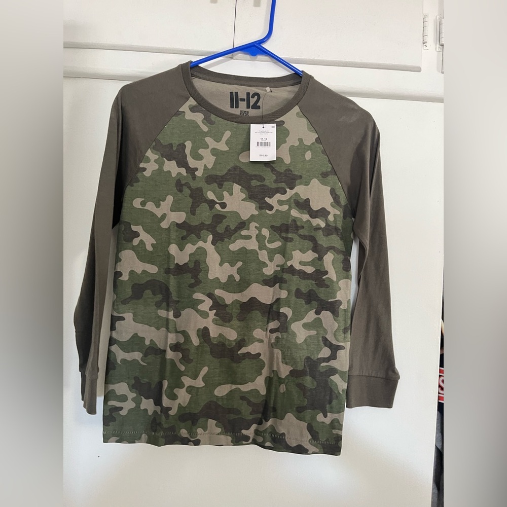 Camouflage Long Sleeve Shirt BOYS